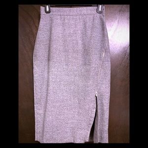 Midi grey pencil skirt - Banana Republic